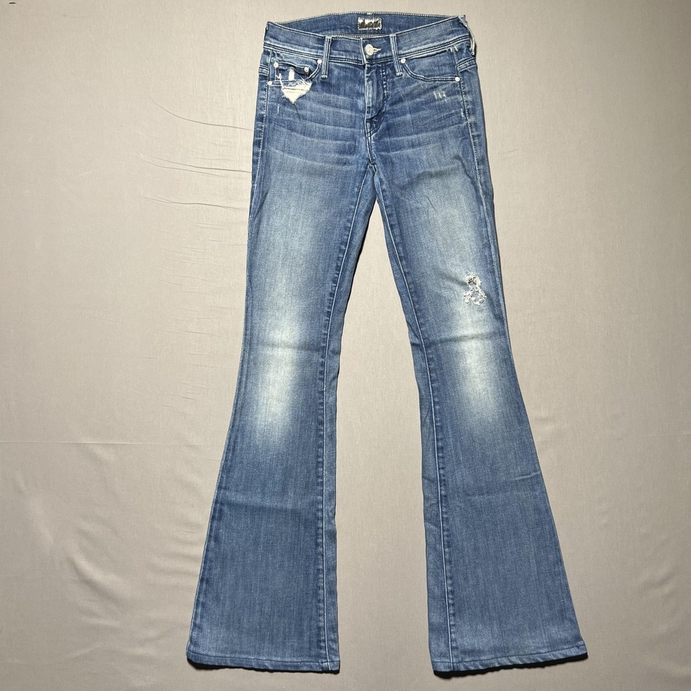 MOTHER Light Blue Flare Jeans